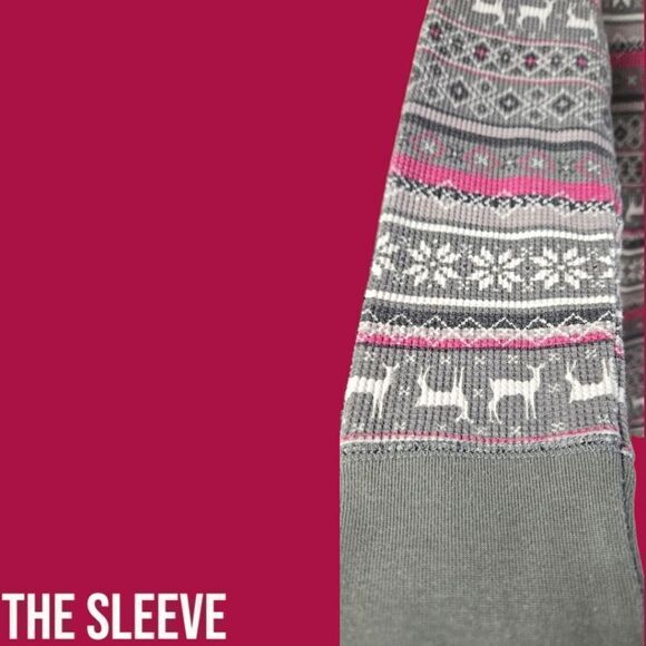 NWOT Faded Glory Women's warm thermal long sleeve winter Print top. - Picture 5 of 13